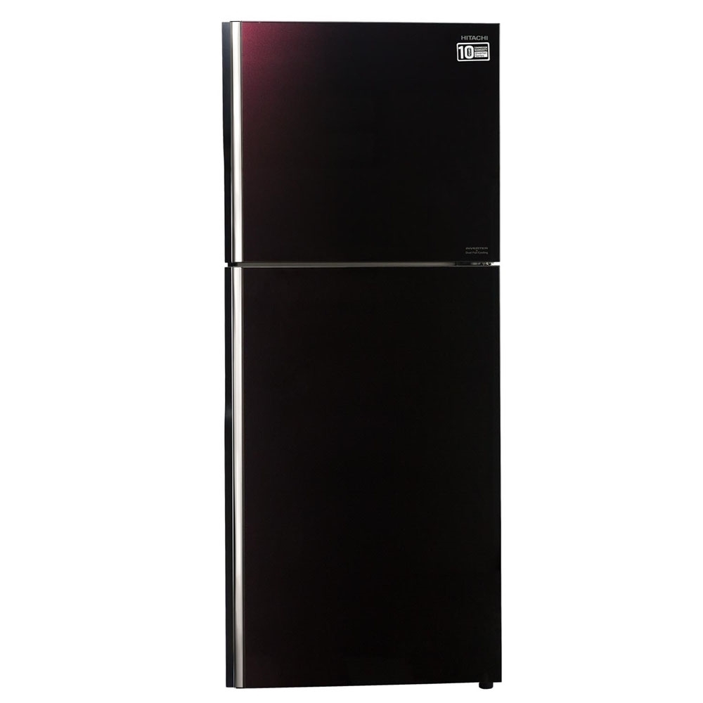 Hitachi fridge deals glass door